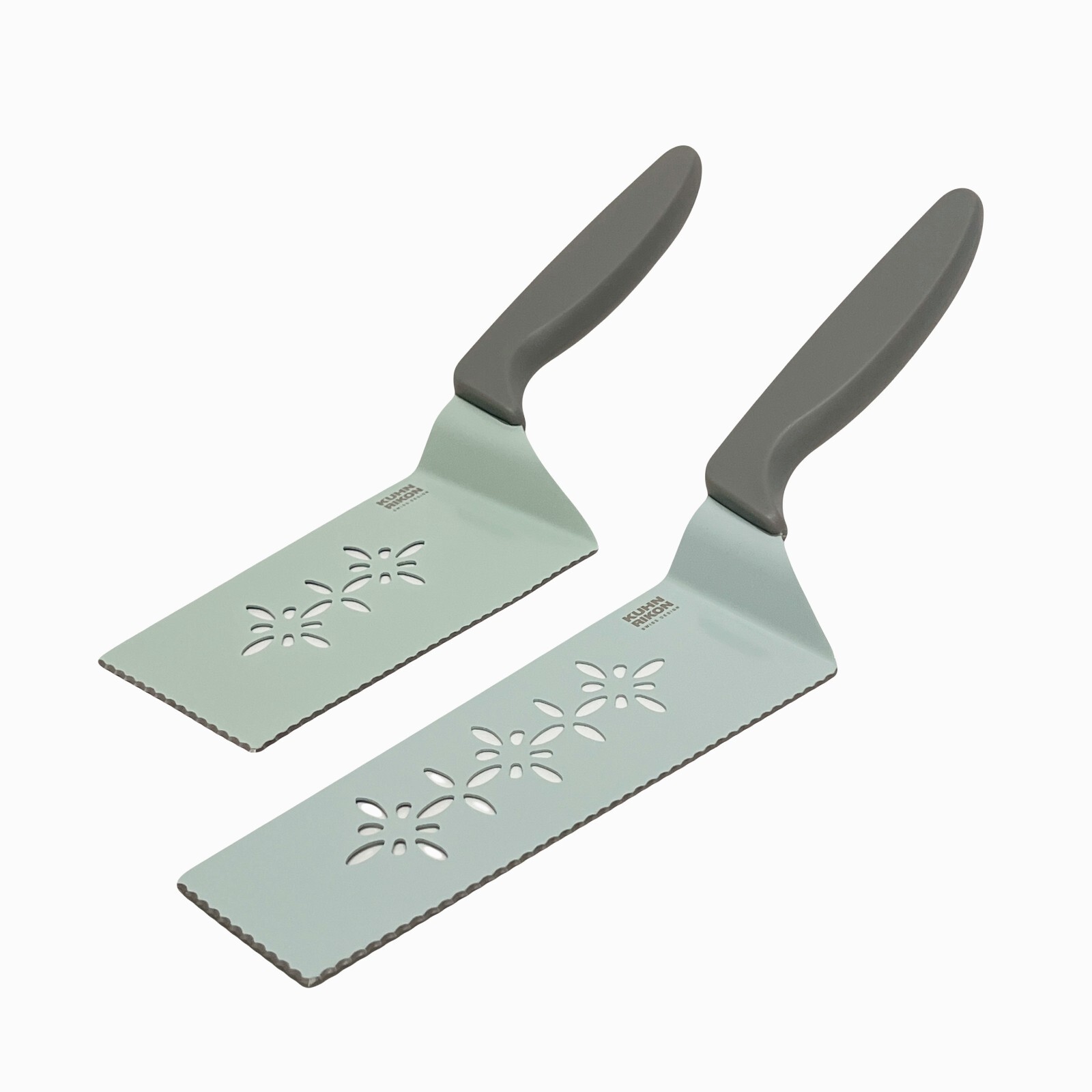Kuhn Rikon Slice & Serve Knives Set of 2 with Sheaths K65363 NEW