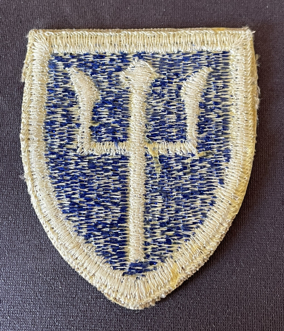 World War II US Army 97th INFANTRY Division Patch Trident Division