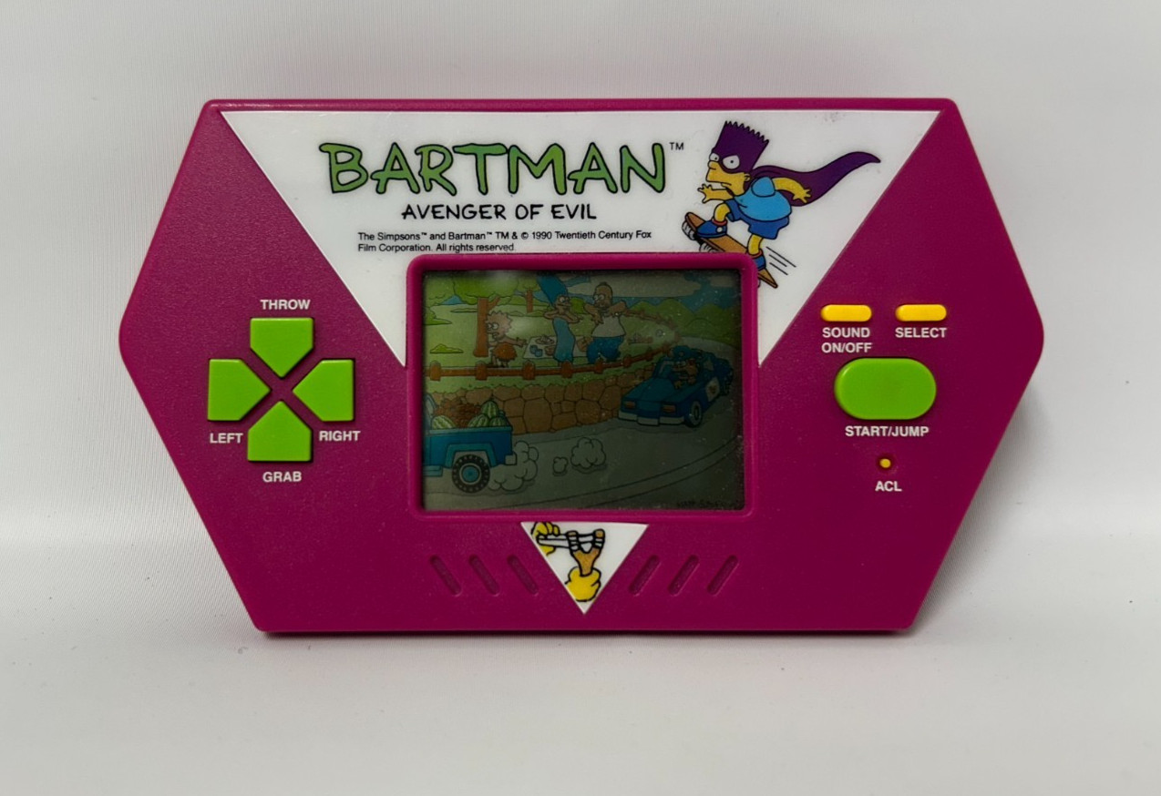 Vintage 1989 Bartman Avenger of Evil Acclaim Handheld Game Tested Works