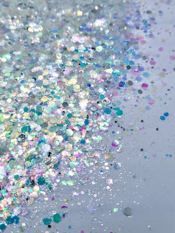 Glow-in-the-Dark Chunky White Glitter - FireFlies 3 oz.