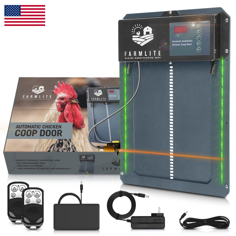 Farmlite Automatic Chicken Coop Door Opener Non-Battery Powered Automatic