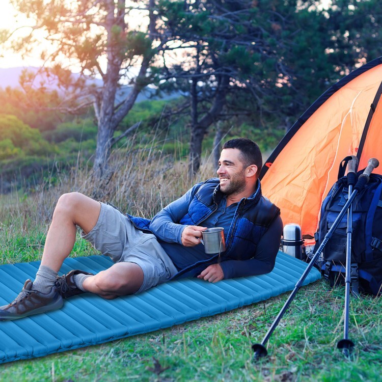 3" Camping Sleeping Pad Thick Waterproof Inflatable Sleeping w/Tents & Hammocks