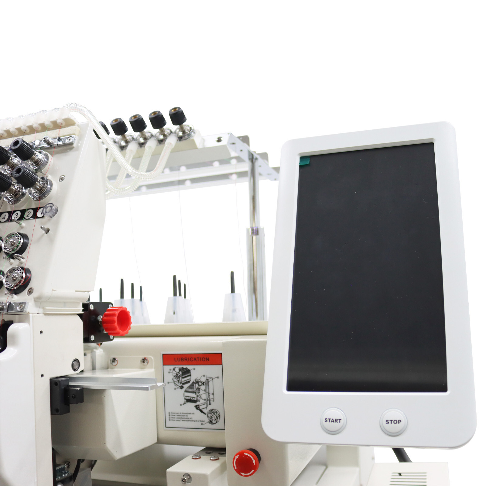 Single-head 12 Needles Automatic Computerized Embroidery Machine 110-220V 300W