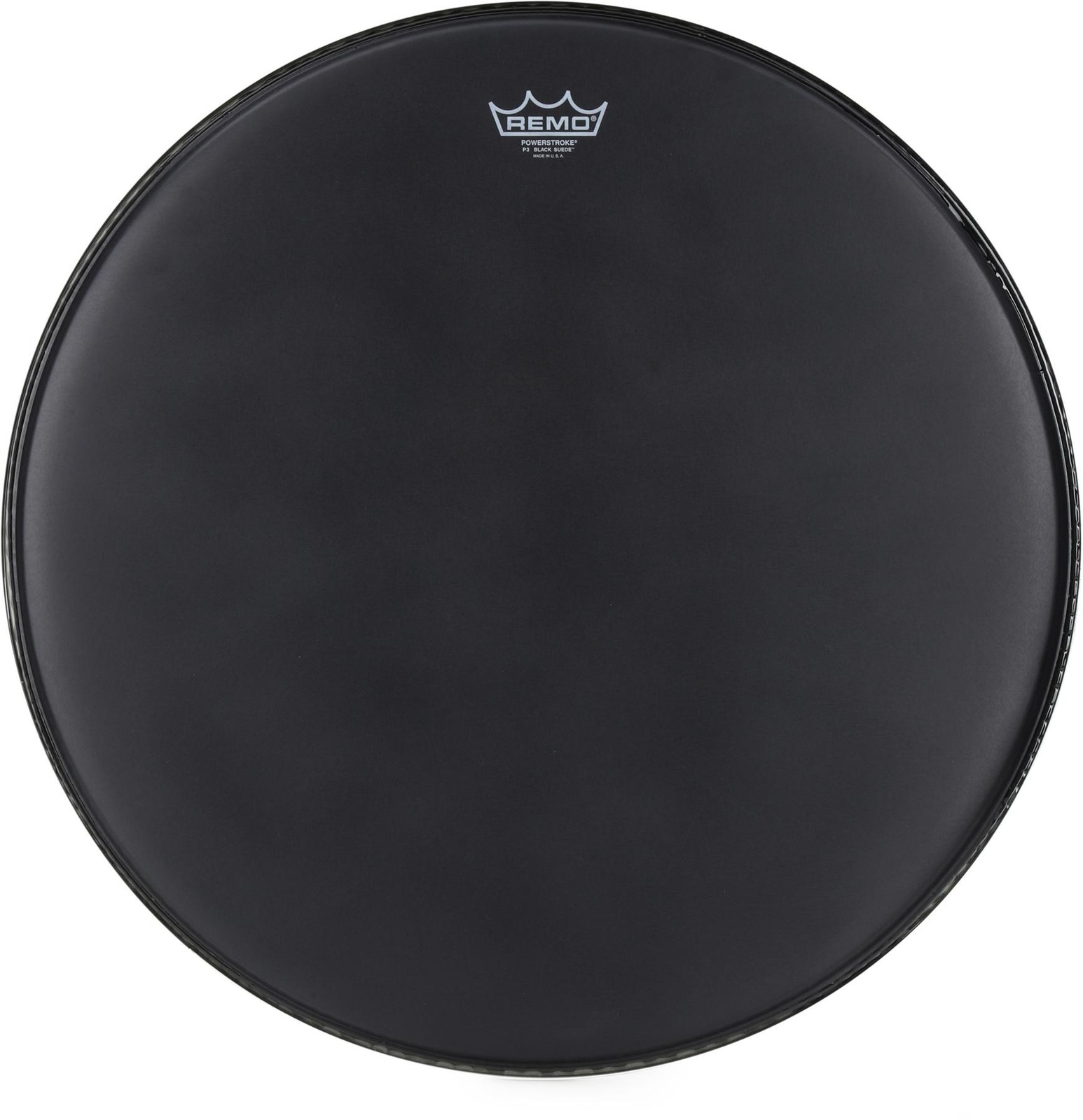 Remo Powerstroke P3 Black Suede Bass Drumhead - 22 inch (2-pack) Bundle
