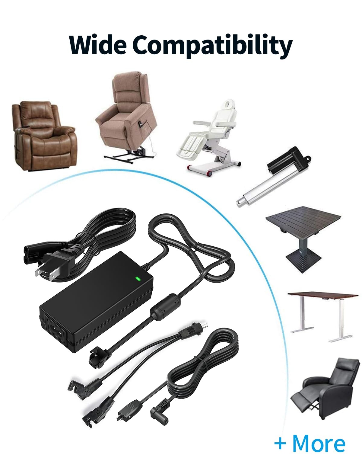 [4-Piece] Power Recliner Supply for Recliner, Lift Chair and Black