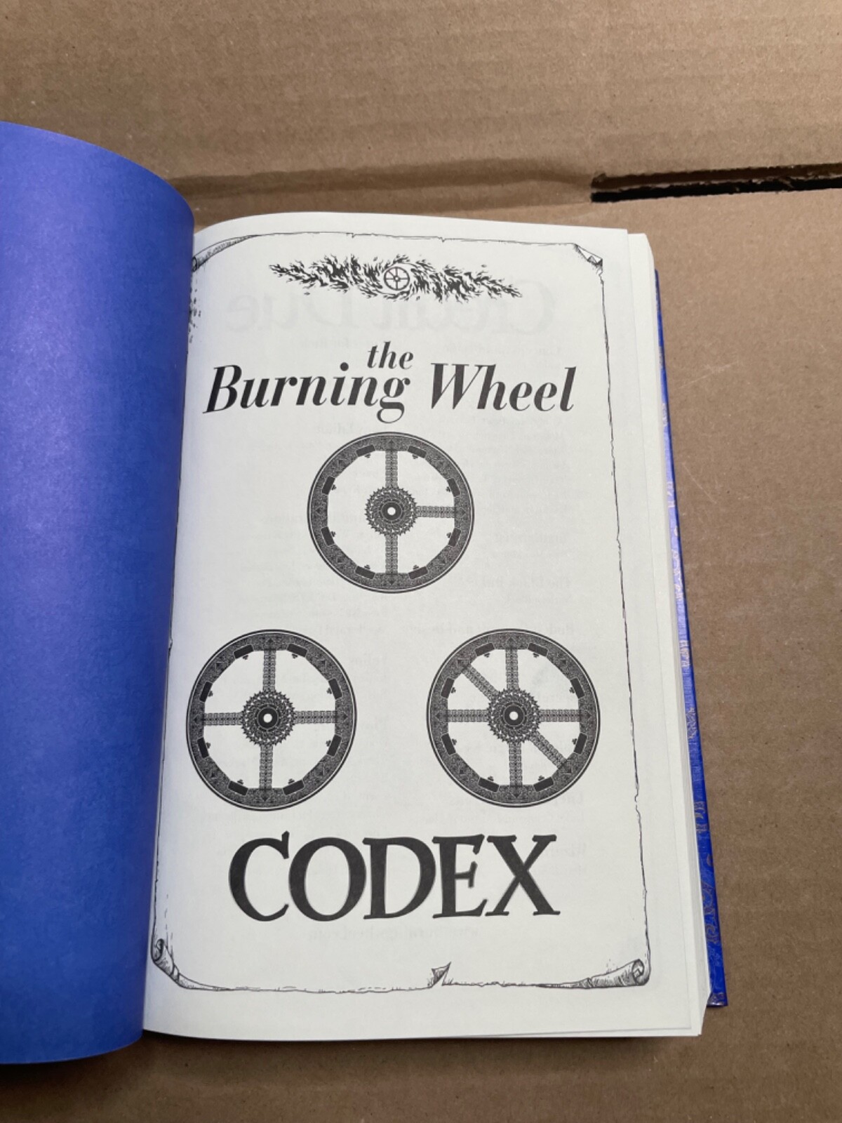 The Burning Wheel Fantasy Tabletop rpg Codex Hardback 1st Ed 1st Printing
