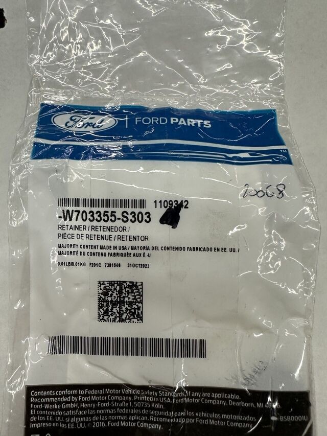 Genuine Temp Sensor Retainer W703355-S303