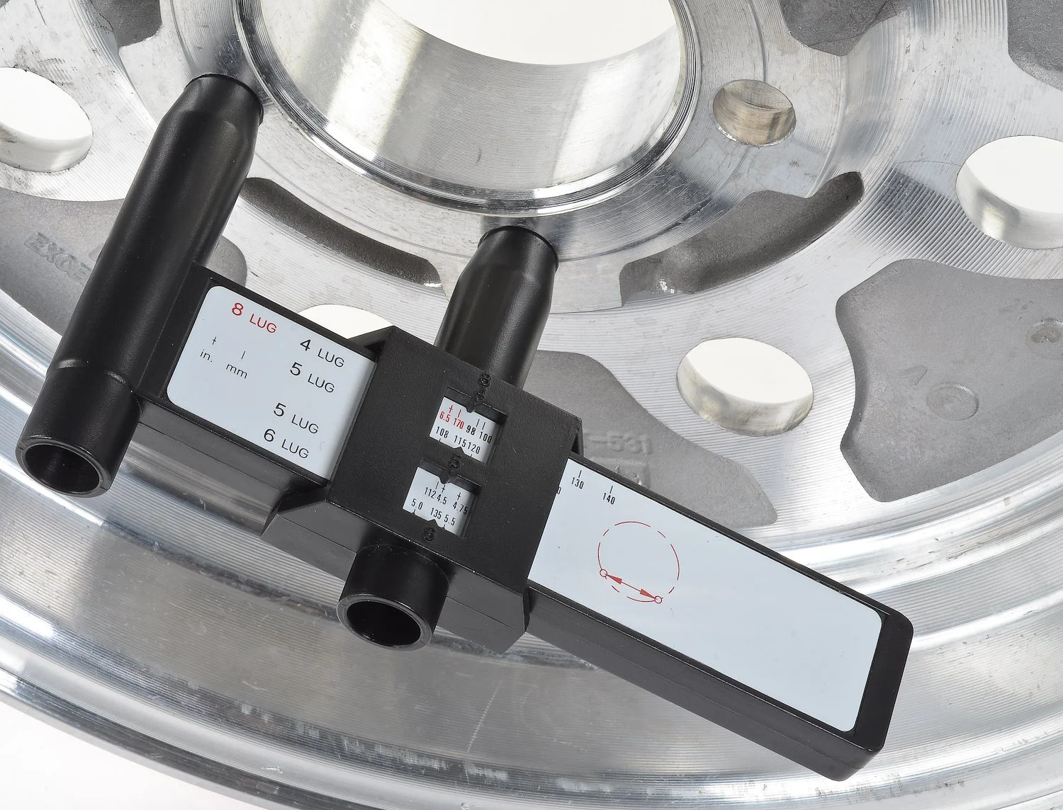 JEGS 80850 Wheel/Stud Bolt Pattern Gauge