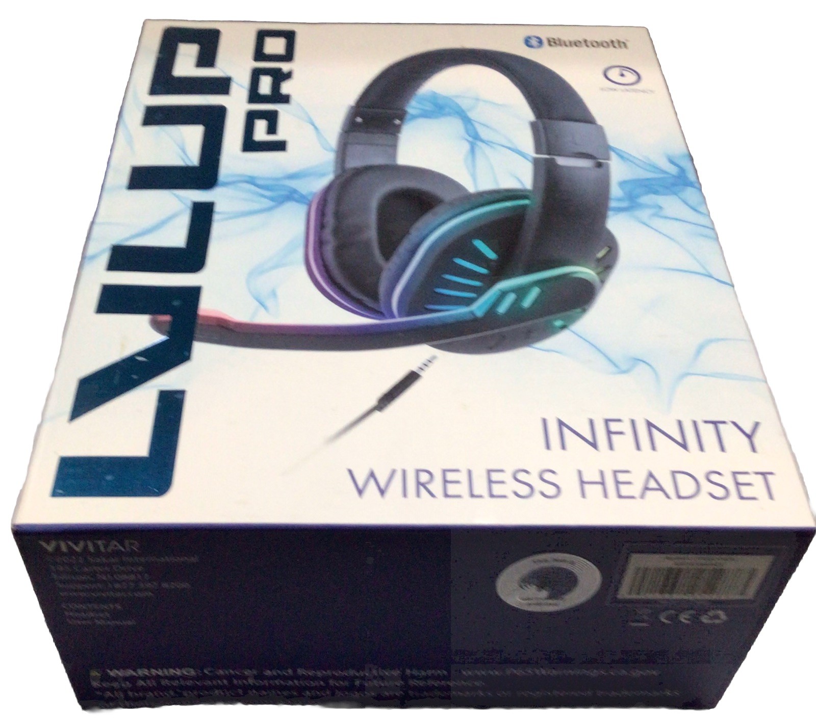 lvlup pro Vivitar Infinity Wireless Heandset With Microphone Bluetooth Light-up