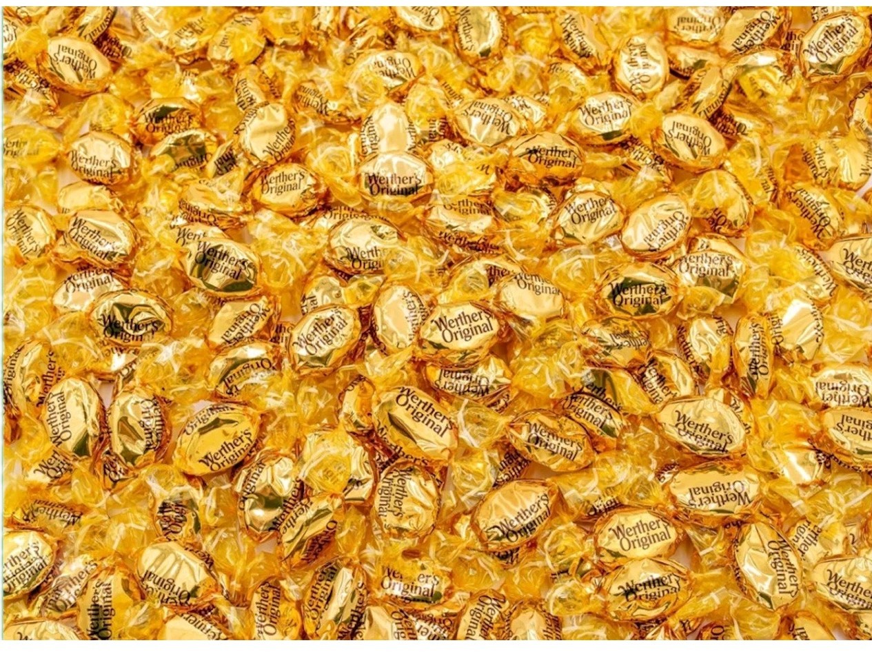 WERTHER'S ORIGINAL Hard Candy 4 lb – Bulk Bag Classic Cream and Caramel Flavo...