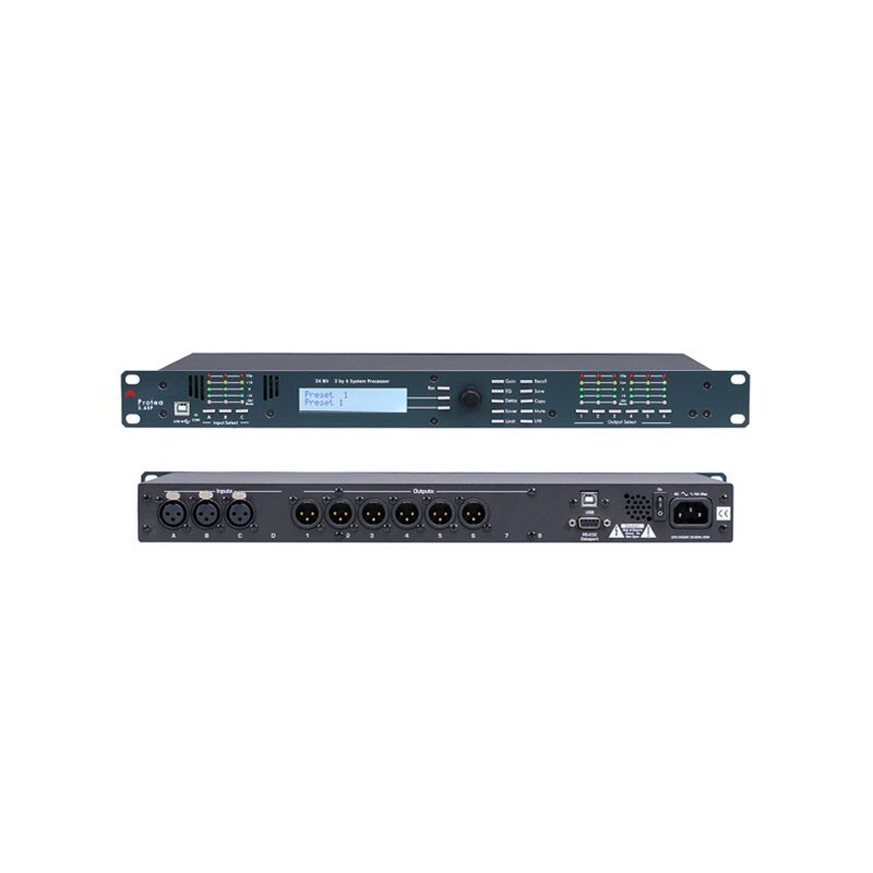 3.6SP 3 Inputs and 6 Outputs Audio Processor Stage Performance Audio Effector