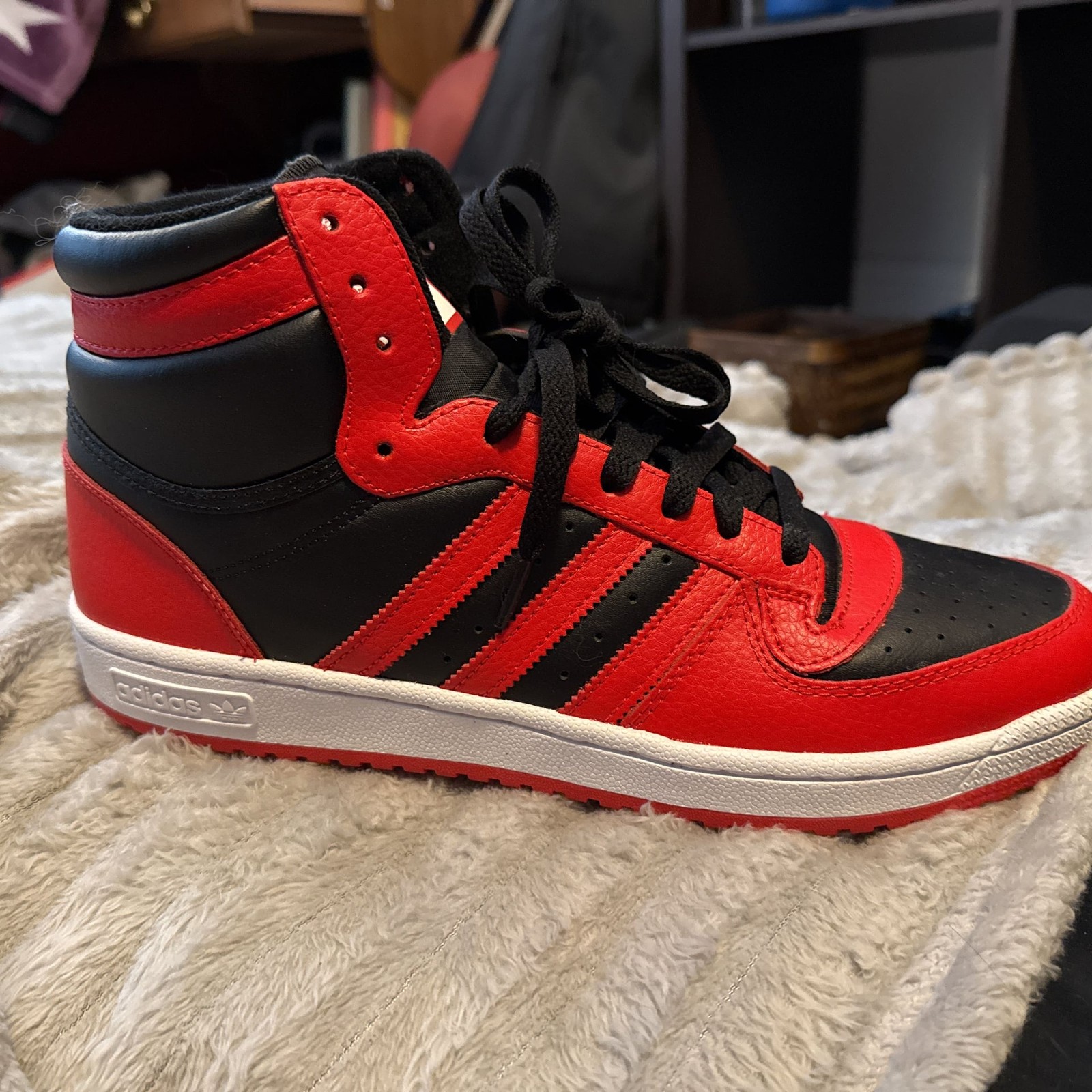 adidas Originals Top Ten RB High 'Black Scarlet' Men's Sneakers FZ6024