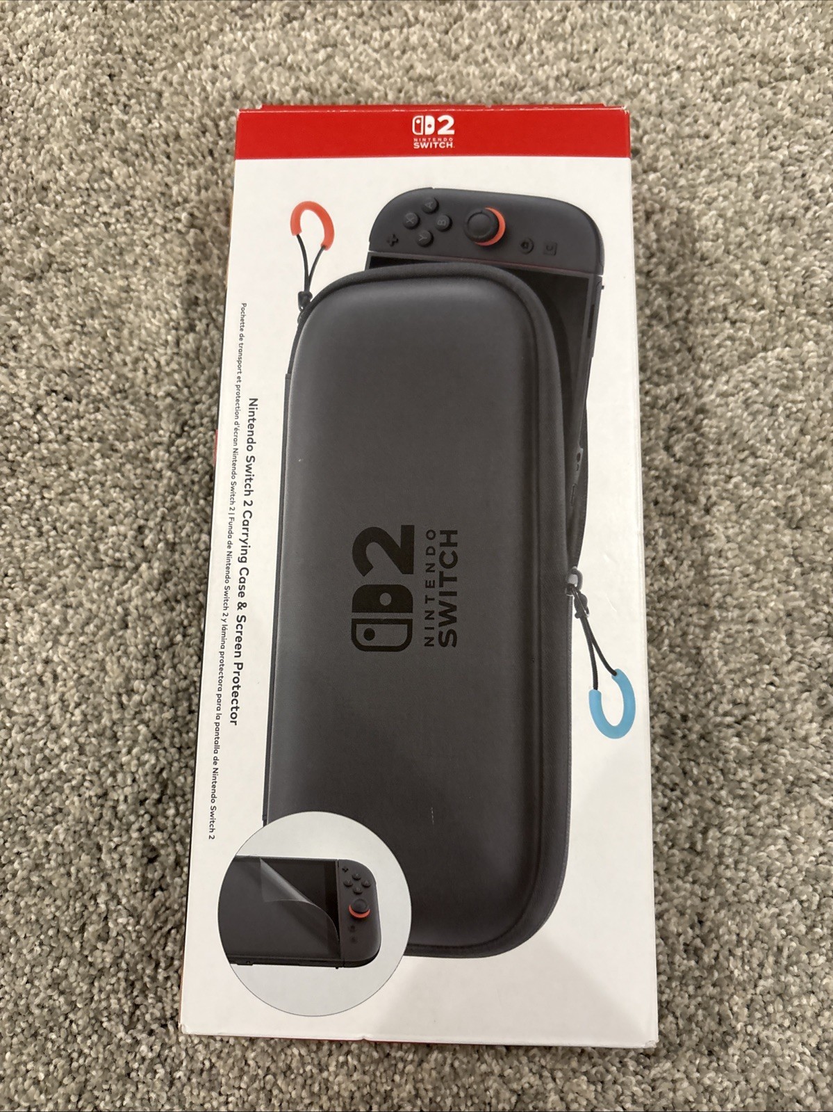 Nintendo Switch 2 Carrying Case & Screen Protector- Black