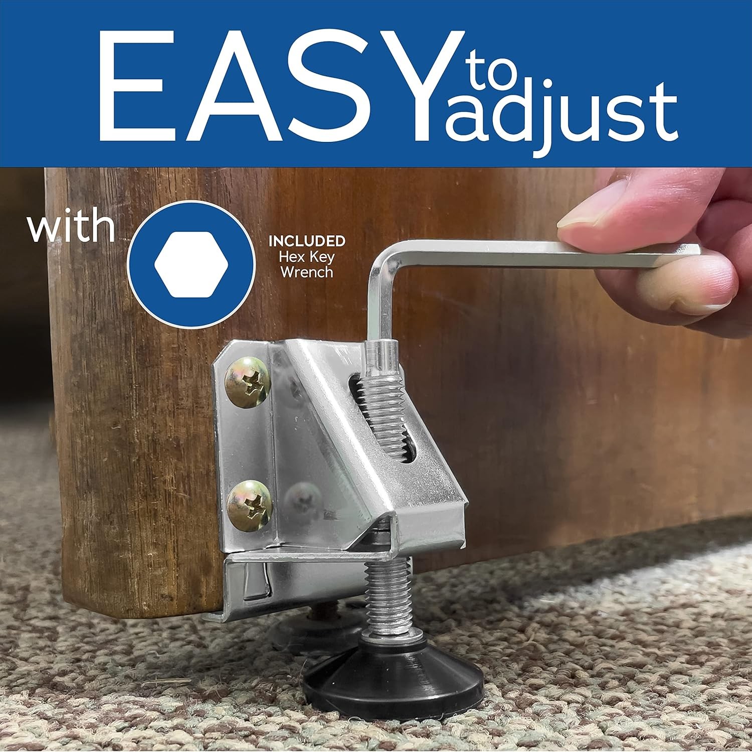 4 Pack Heavy Duty Leveling Feet Ideal for Desks, Tables, Shelving Units, Cabi