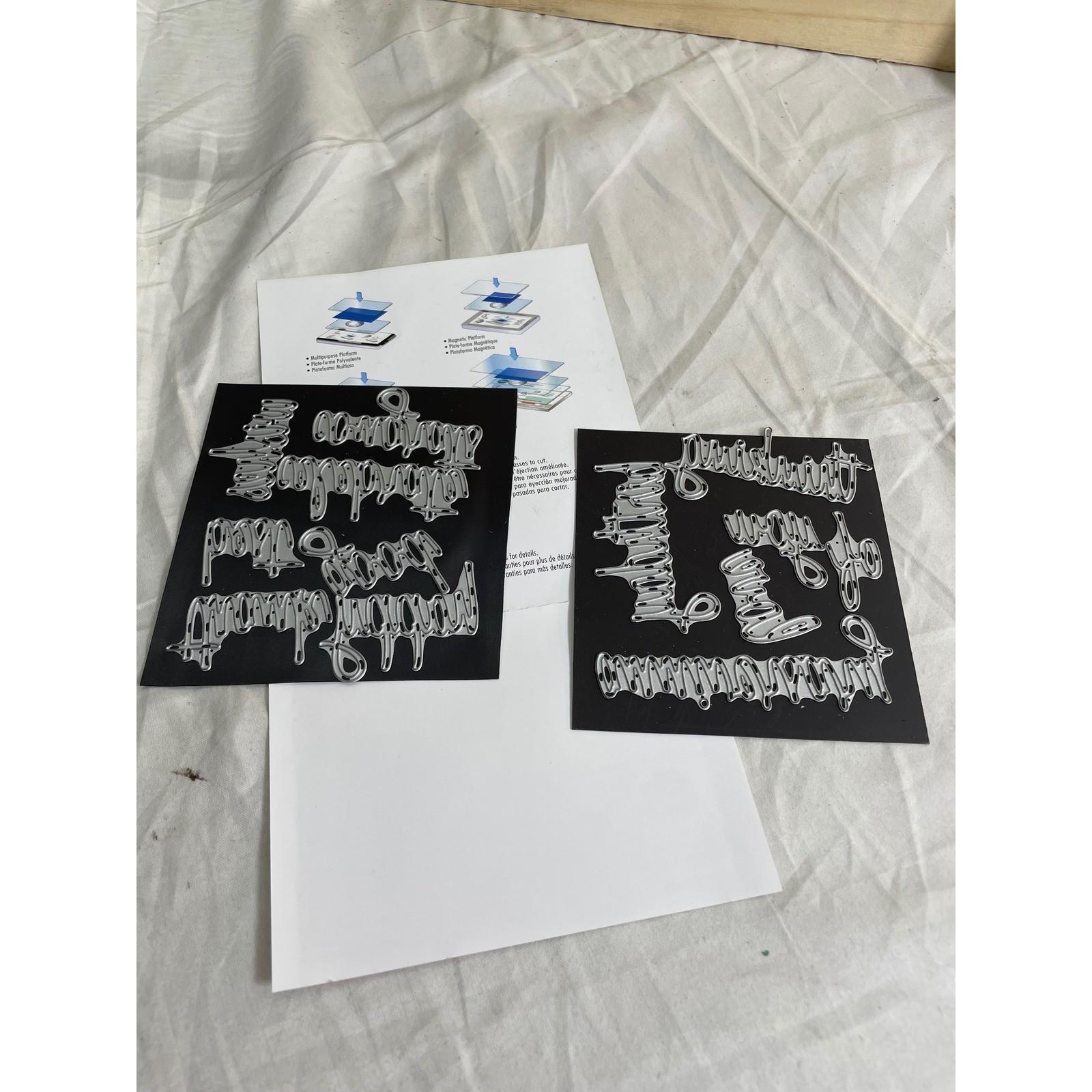 Sizzix Tim Holtz Thinlits Die Lot 3 Celebration Words Mixed Media Tree Line