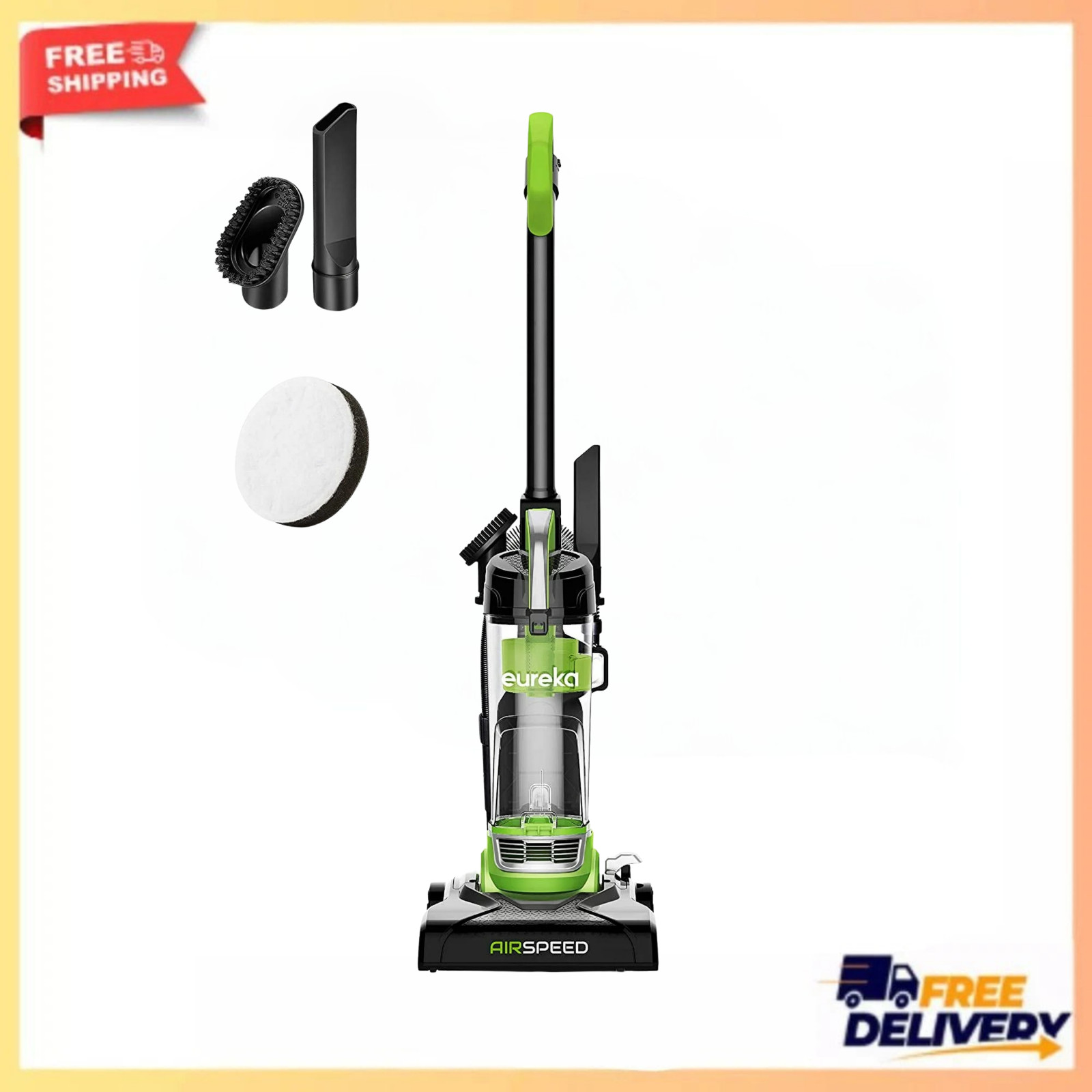 Eureka NEU100 Airspeed Ultra Lightweight Compact Bagless Upright Vacuum Cleaner