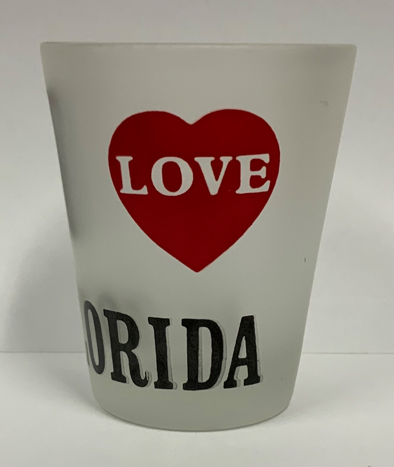 I Love Florida Frosted Shot Glass