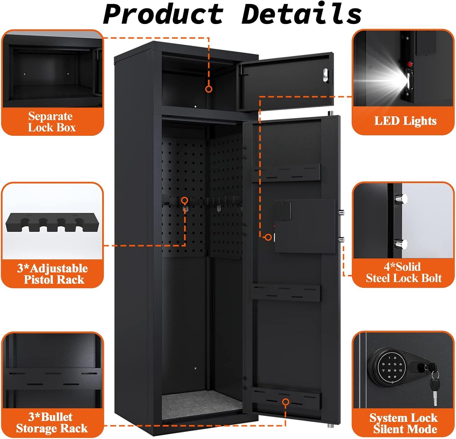 Gun Safe KAER 10-12 Rifle Gun Safe,Gun Safes,Gun Safes&Cabinets,Large Rifle Safe