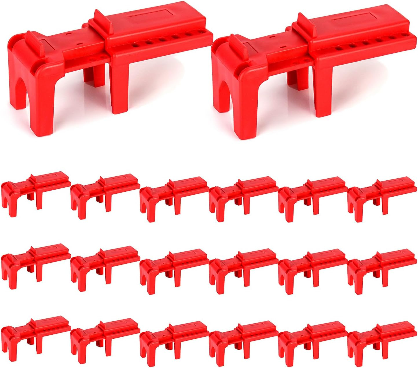 20 Pack Ball Valve Lockout 1/2-2-1/2in Safety LOTO Device Fits Up To 5 Locks