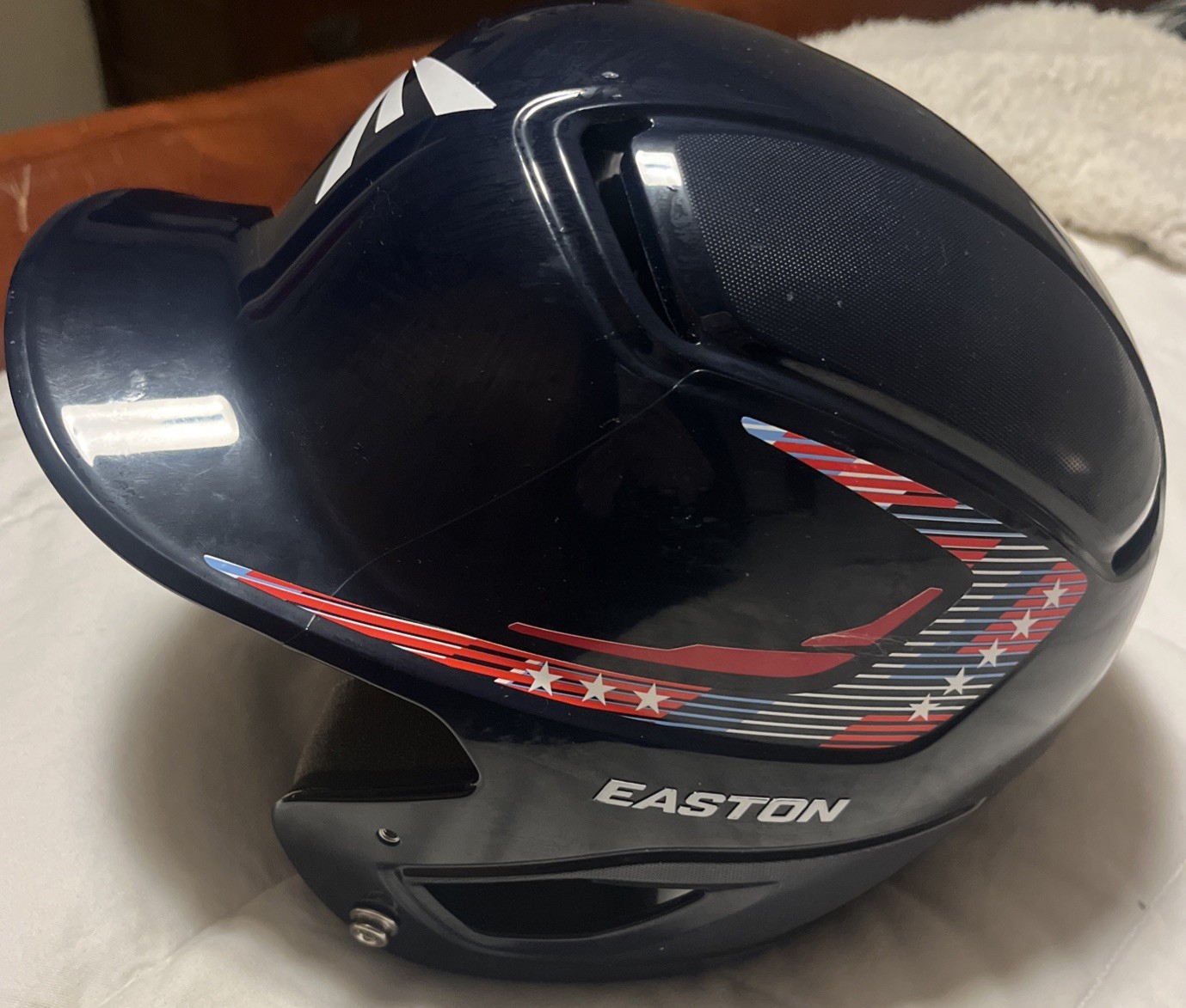 Easton moxie T-Ball Batting Helmet 6 1/4 6 7/8 Red White N Navy Blue MINT