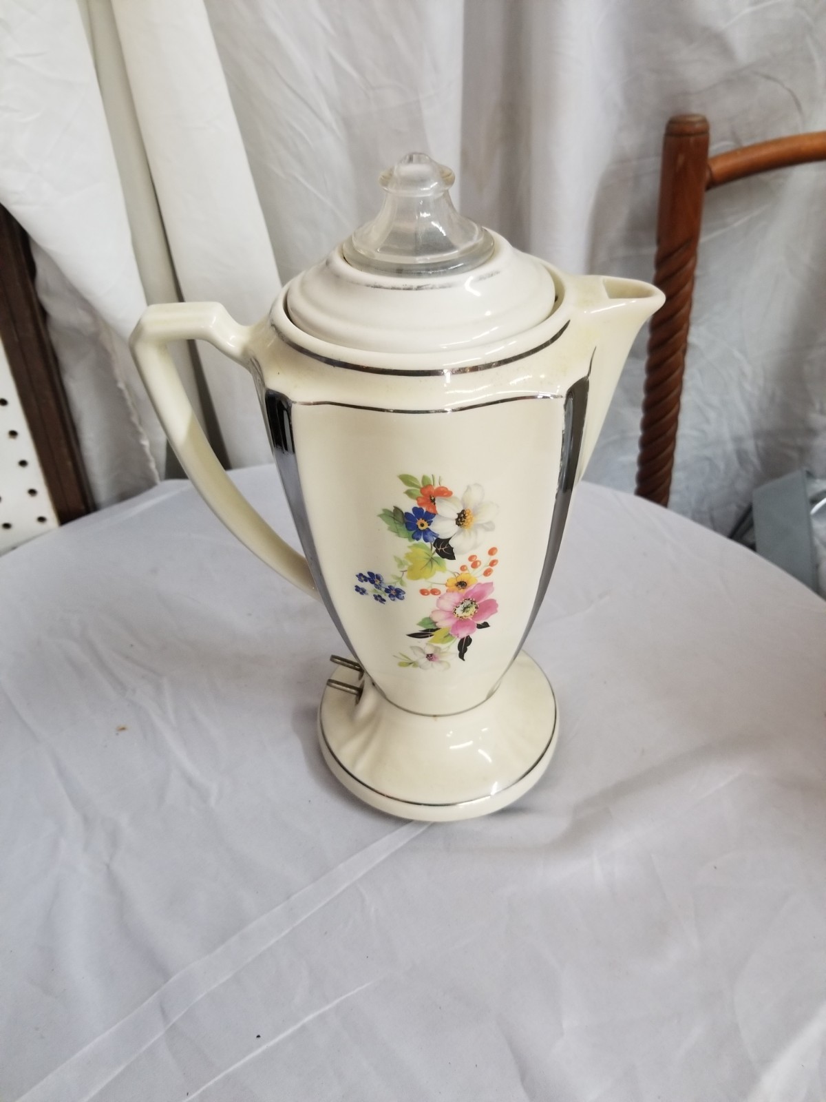 Vintage 1930's Porcelier Coffee Pot No Cord