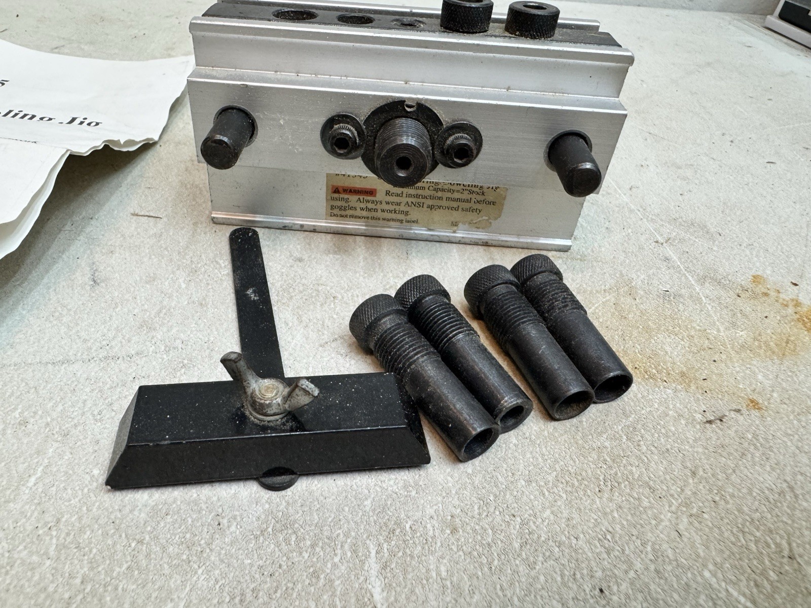 Self Centering Doweling Jig 41345 Precise Drilling Guide Dowel Clamp Tool