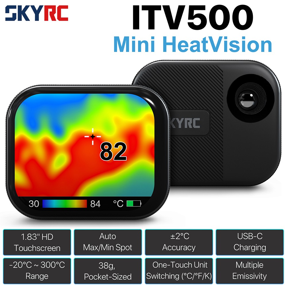 SkyRC Thermal Imager Mini HeatVision ITV500 Temperature Imager  for RC Motor ESC