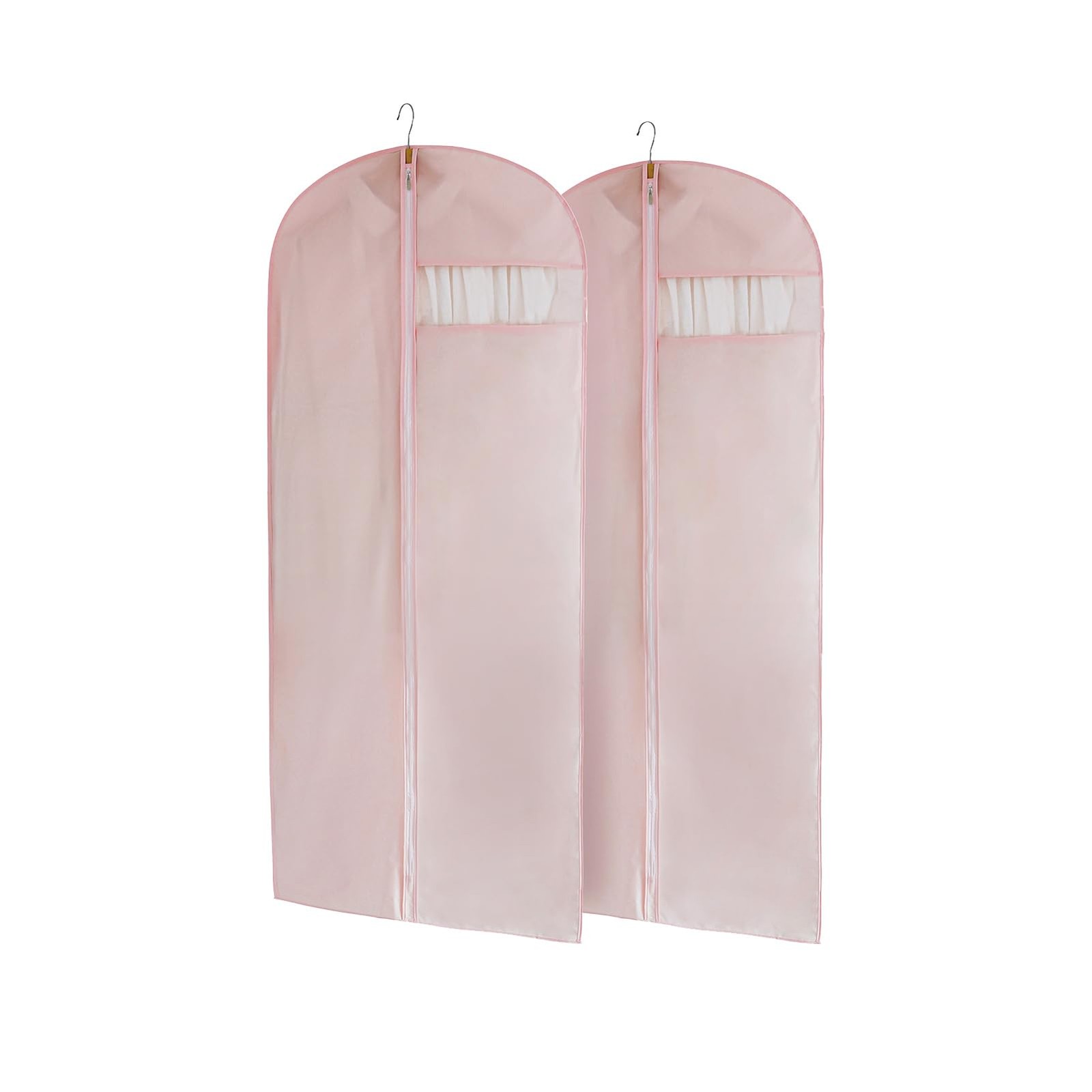 Suit Bag for Storage and Travel, (Set of 2 (23.3" x 50") Pink)