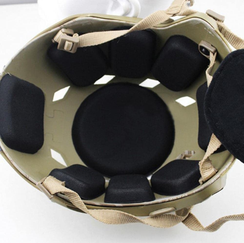 Universal Airsoft Motorcycle Helmet Foam Pads Padding Medium, Black