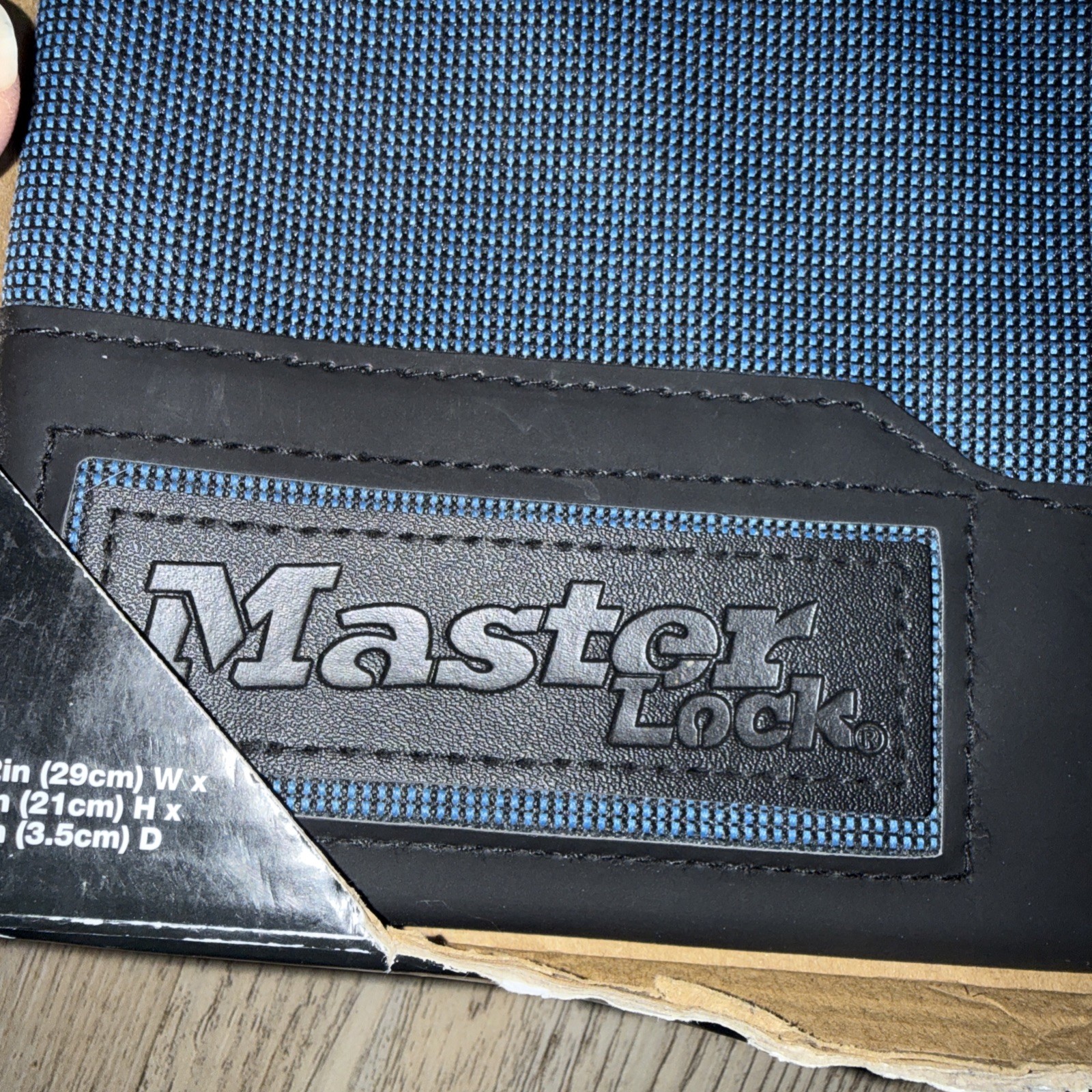 Master Lock 7120D Safe Space Locking Storage Money Night Deposit Bag Blue / NEW