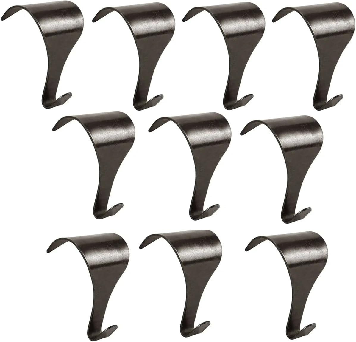 ® Picture Rail Hooks Bronzed Steel, Pack of 10 Heavy Duty Hanging Hooks for Pict