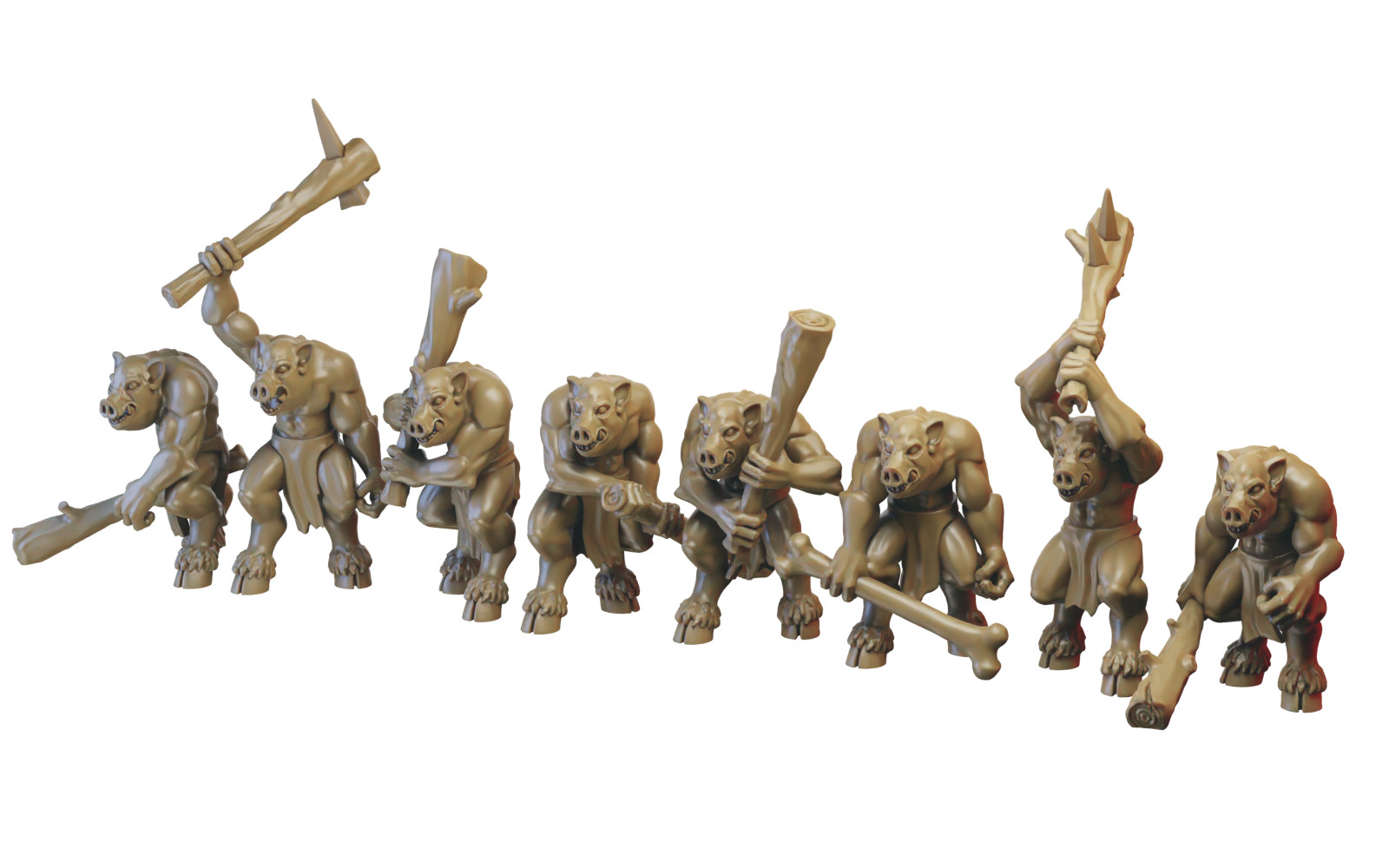 x10 Piglets - Boarcs - Illhadiel Miniatures 28mm