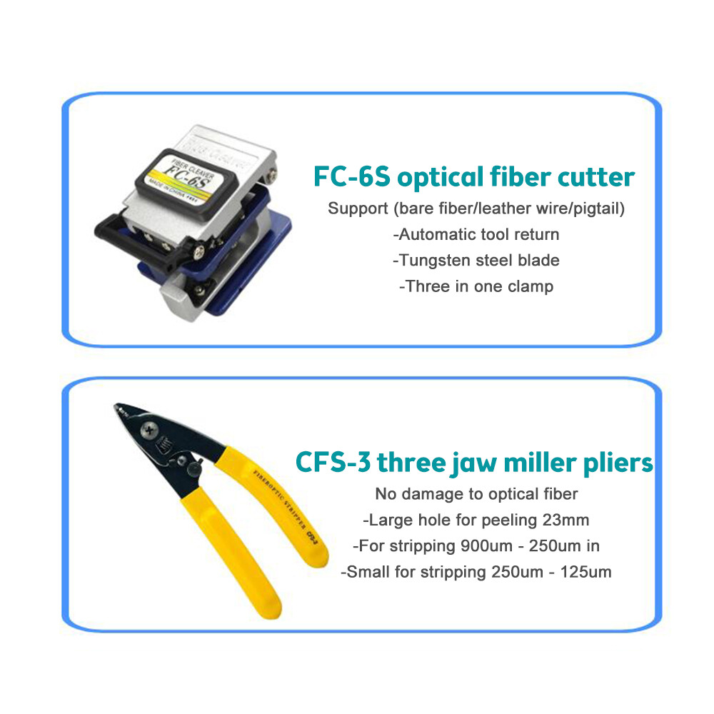 Fiber Optic Tool Kit -70~+10dBm 10mw Optical Power Meter Visual Fault Locator