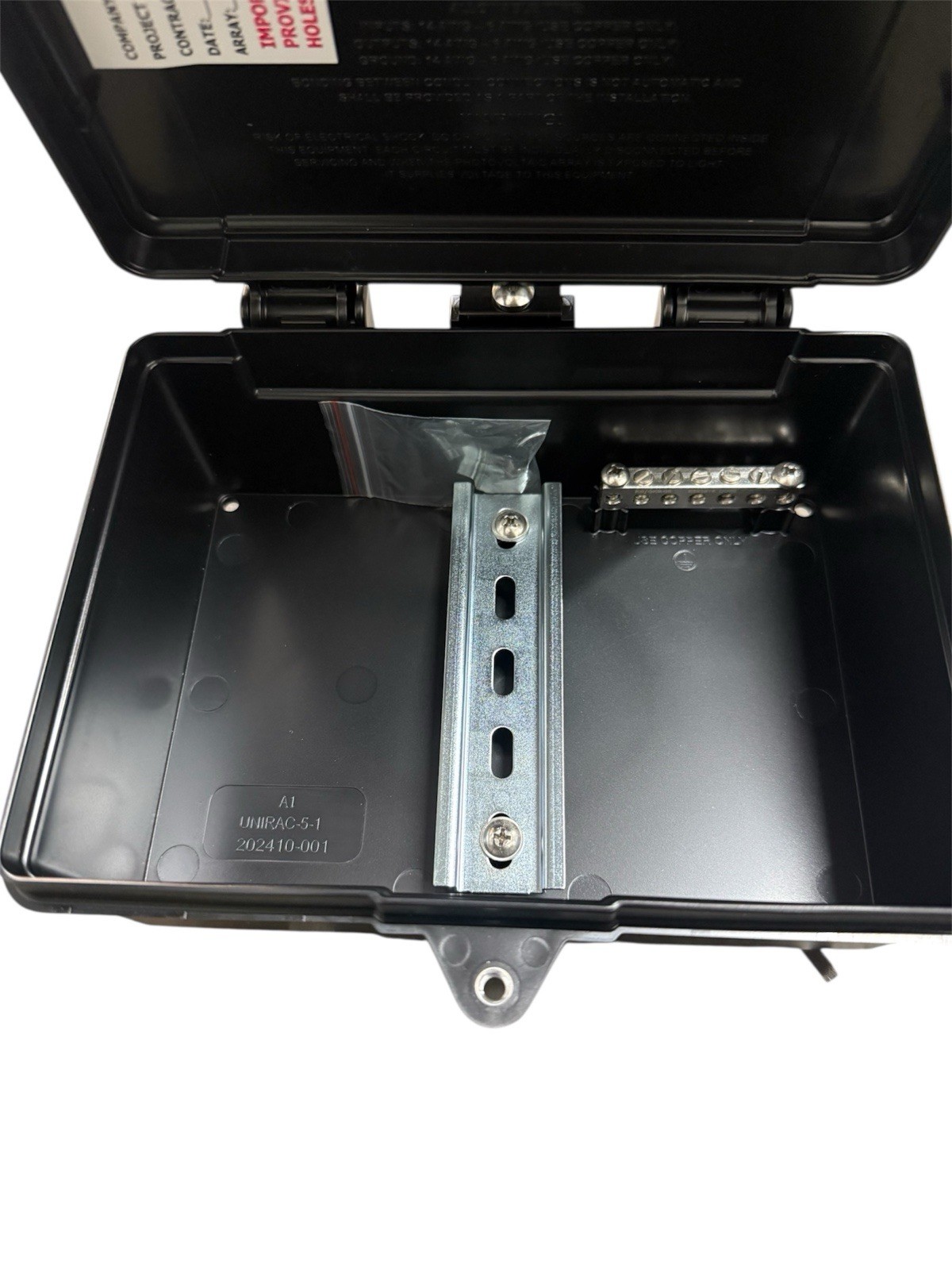 Unirac SBOXRAIL-D Solobox Rail Mount Junction Box