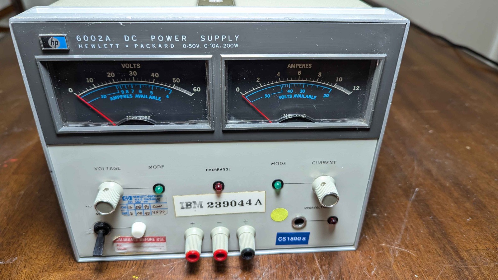 Hewlett Packard HP 6002A DC Auto-Ranging Power Supply 50v 10A 200w, HP-IB