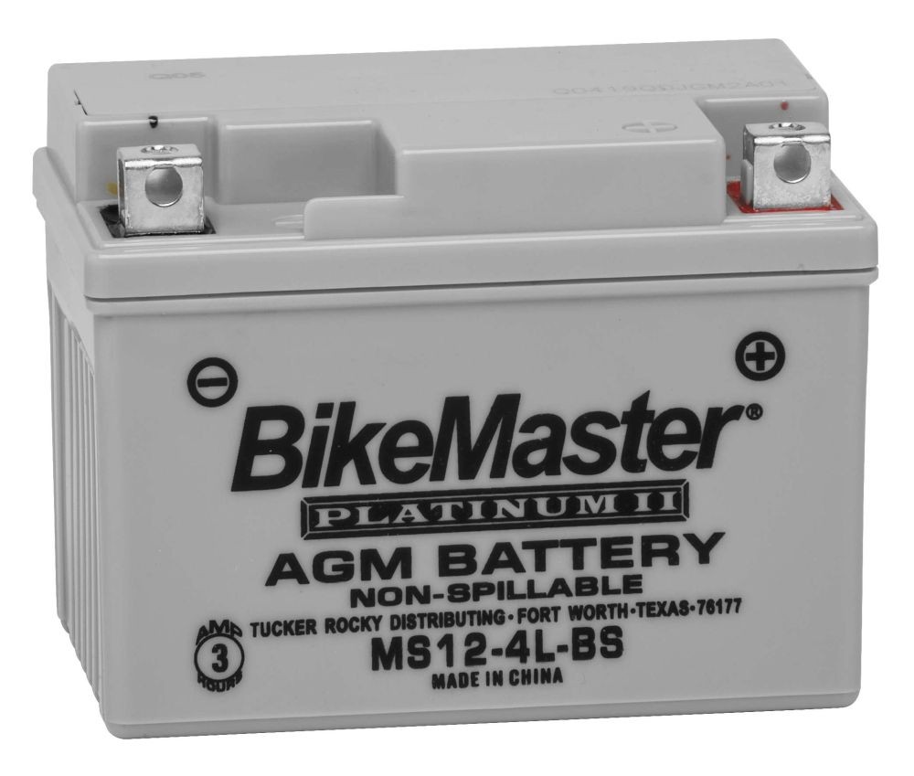BikeMaster AGM 12V Platinum Battery For Can-Am DS 90 F 2002-2019 Grey HTX4L-FA
