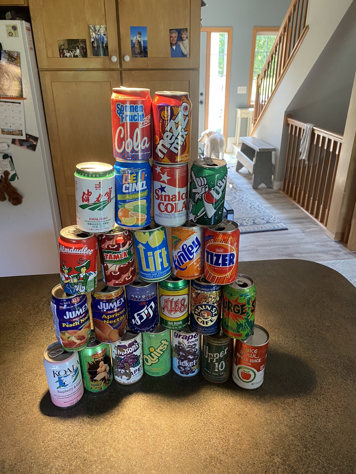 OLD SODA CAN LOT OF See Picts  DENTS,HOLES, RUST ECT Lot #4925  1/Surge SOLD