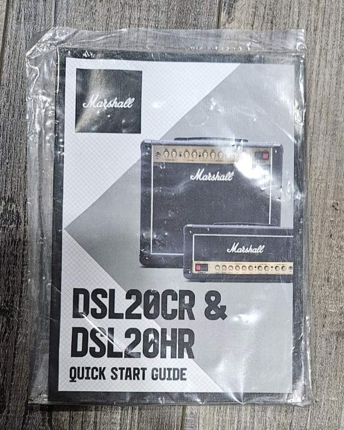 Marshall Amp DSL40CR DSL100HR Quick Start Guide Manual still sealed in packaging