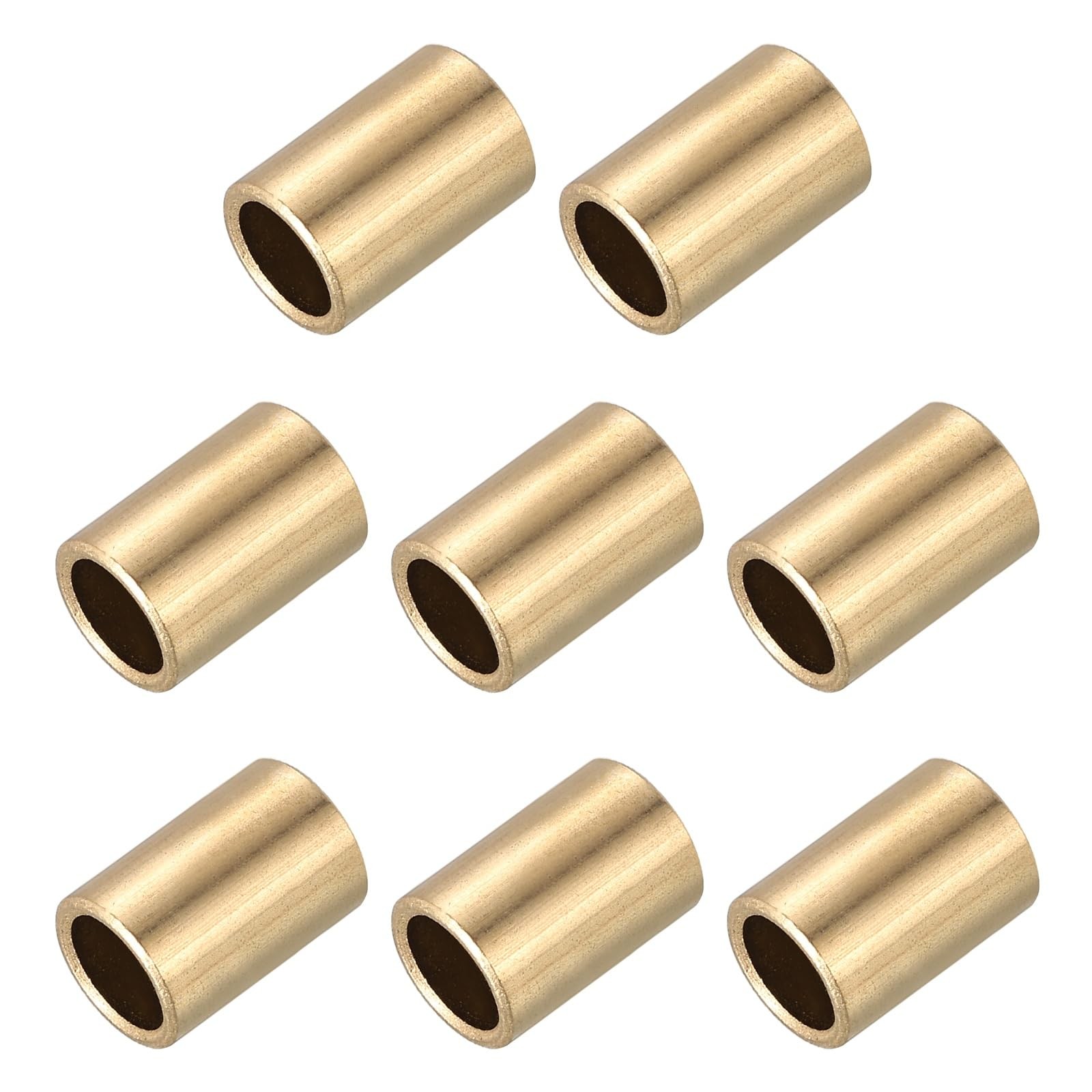 Sleeve Bearings,10mm Bore x 12mm OD x 12mm Length Self-Lubricating Cast Brass...