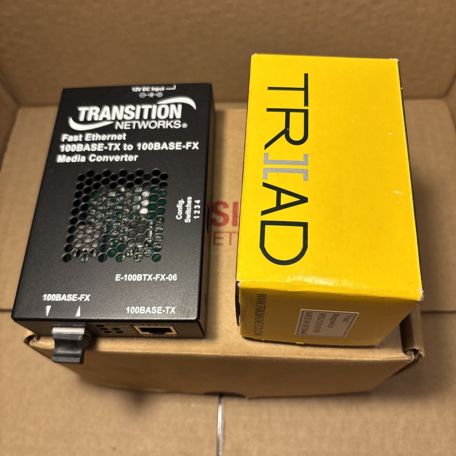 BRAND NEW Transition Networks E-100BTX-FX-06(SM) Ethernet Media Converter