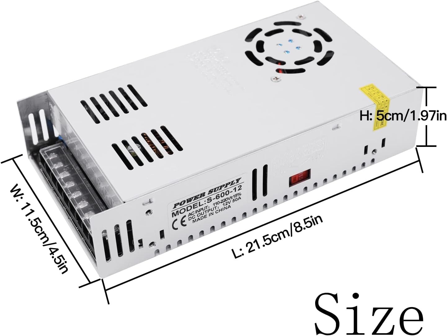 Professional 600W 12V CCTV Camera SMPS Transformer