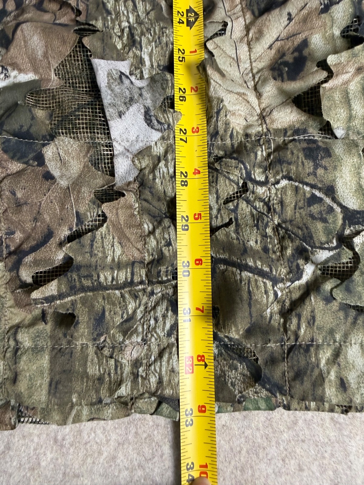 Cabela's Mesh Ghillie Long Pullover Jacket Mossy Oak Break-Up Camo Men's Medium
