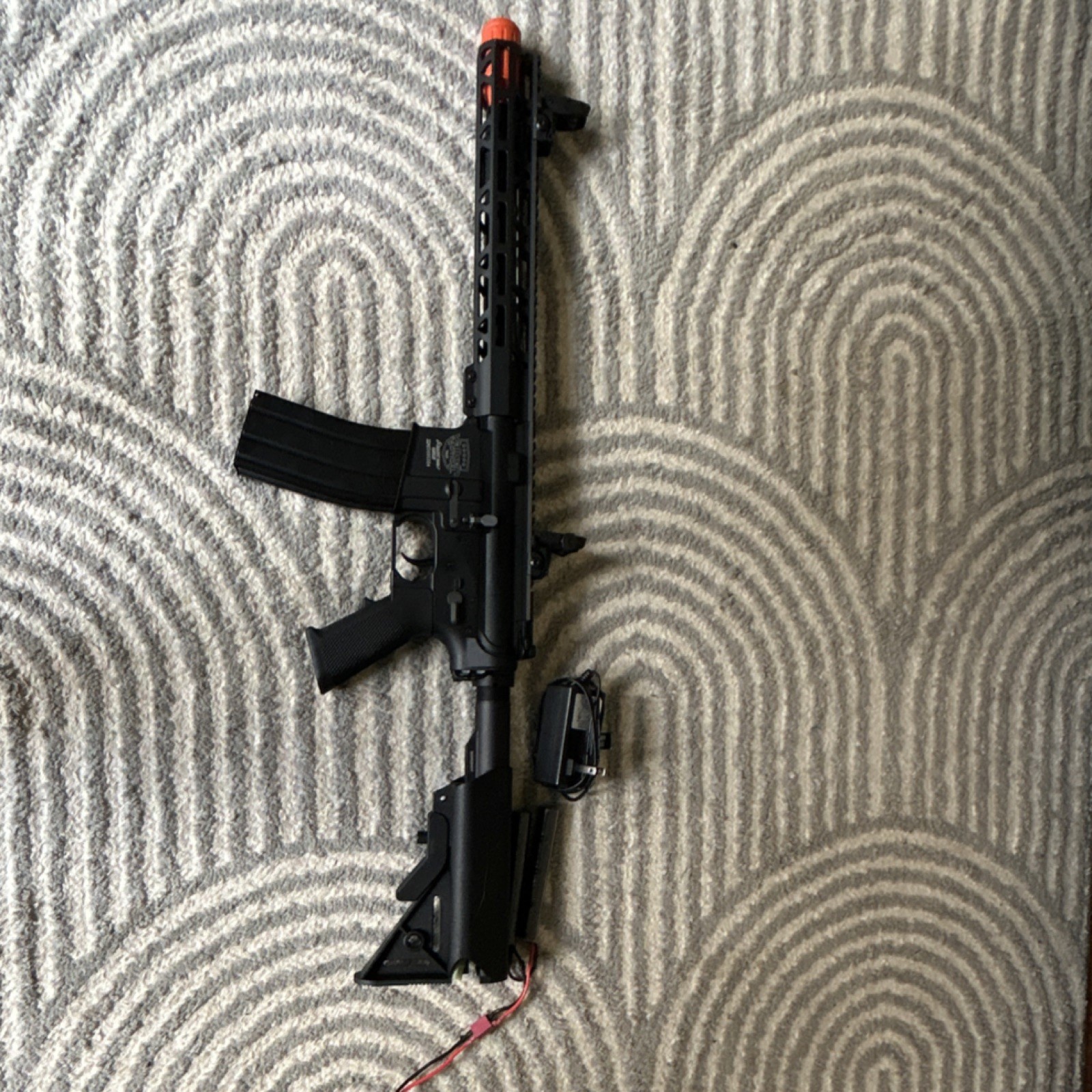 Valken Tactical Alloy Series MK.II Electric Airsoft Rifle Orange Tip Metal Rece…