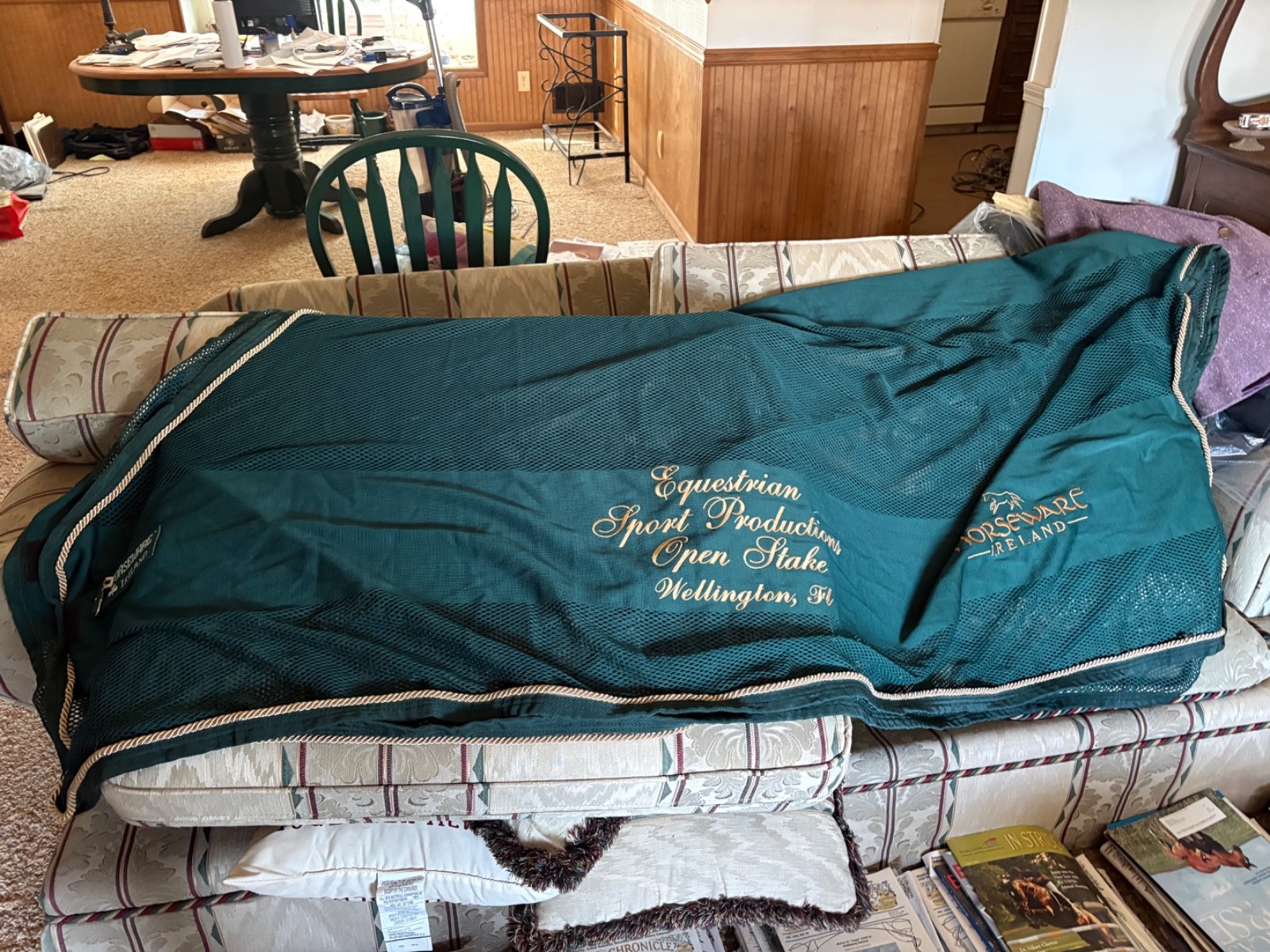 Horseware Ireland size 78 green scrim new condition