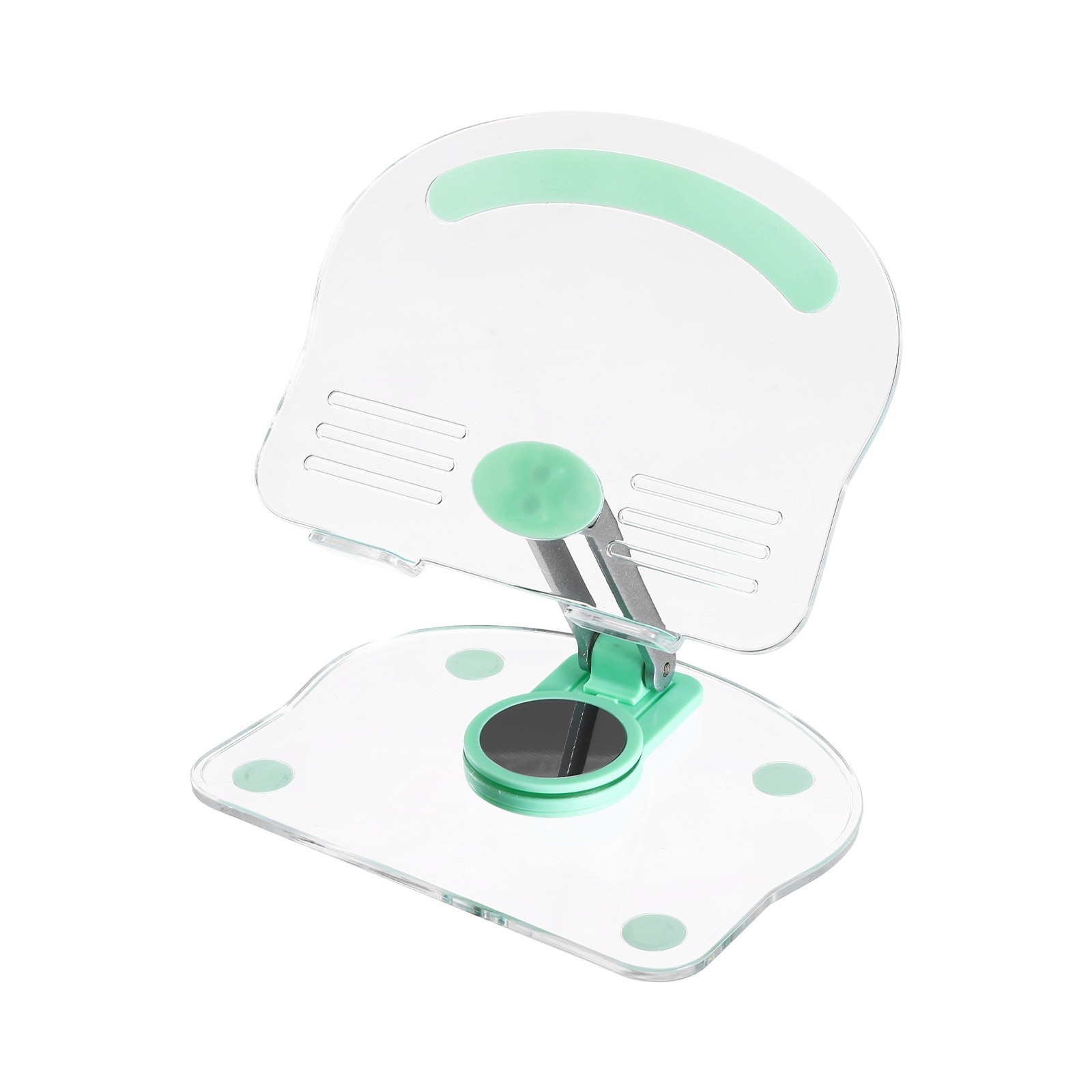 Acrylic Tablet Stand, Acrylic Tablet Holder Adjustable Foldable, Green
