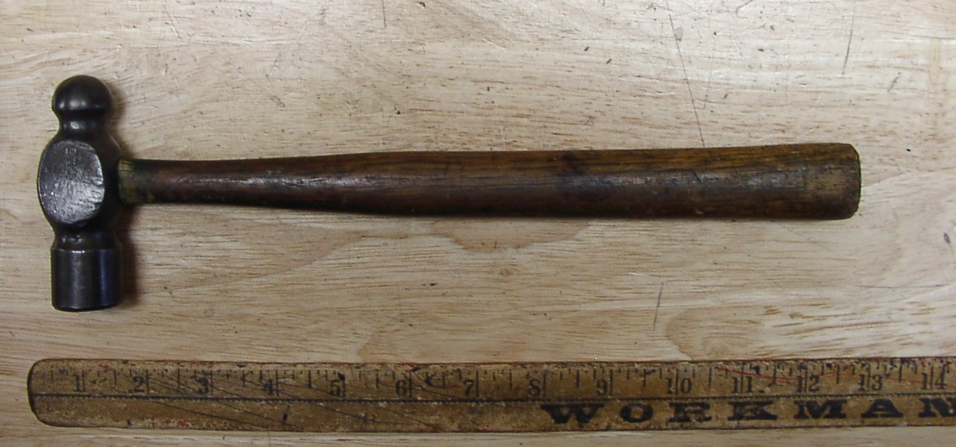 Vntg Maydole 14.5 oz Ball Peen Hammer,3-7/16" Head,1-1/16" Face,VGC,L@@K & READ