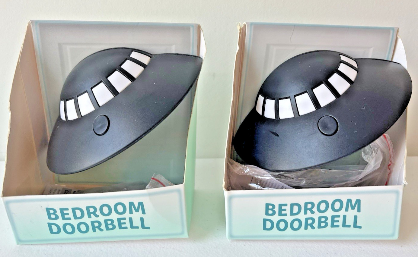 Vivitar Bedroom Doorbell UFO Spaceship New in Box Lot Of 2-Battery Operated