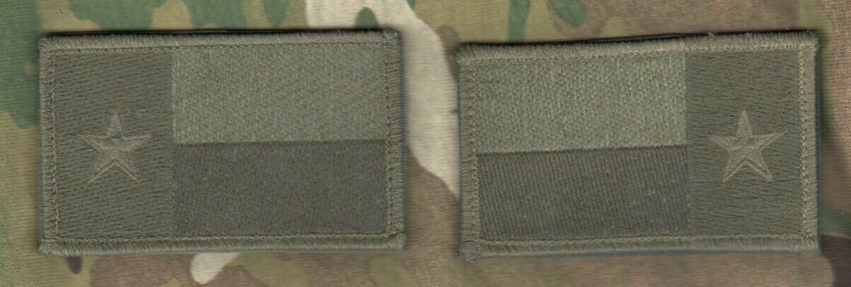 DAESH WHACKER US JSOC GREEN BERETS SAS JTF KSK burdock 2" 2-TAB SET: TEXAS FLAG