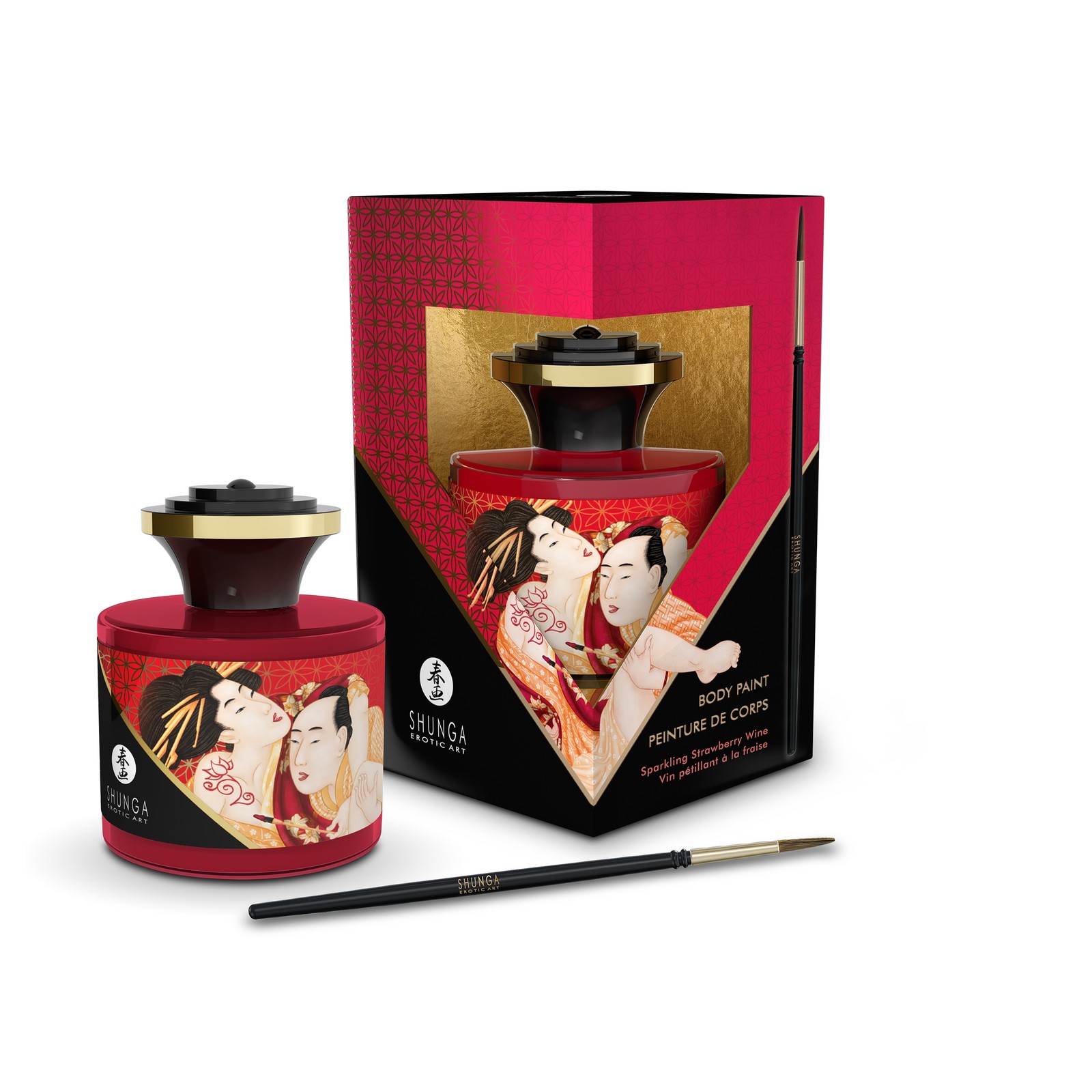 Shunga - Erotic Body Painting - 1.7 fl oz - Sparkling Strawberry Wine