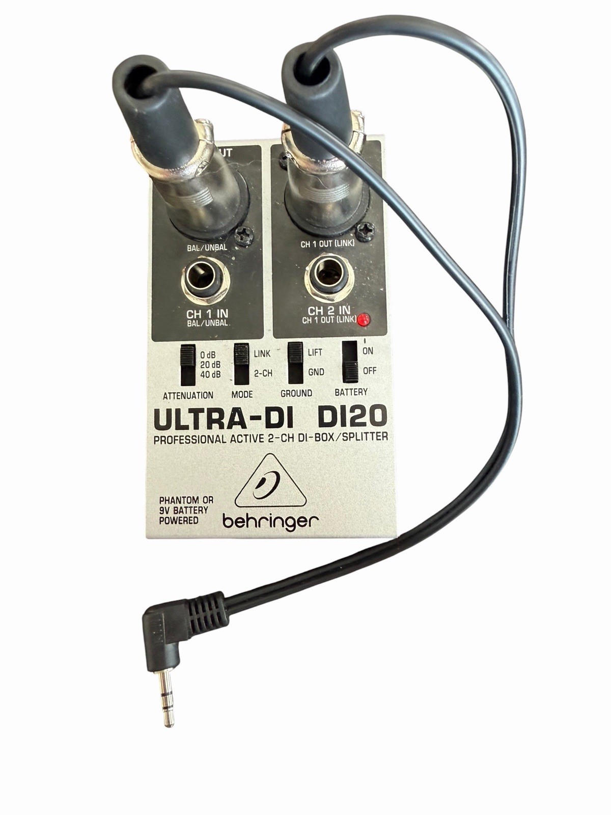 BEHRINGER ULTRA-DI D120 Active 2-Channel Box/Splitter Used Working!